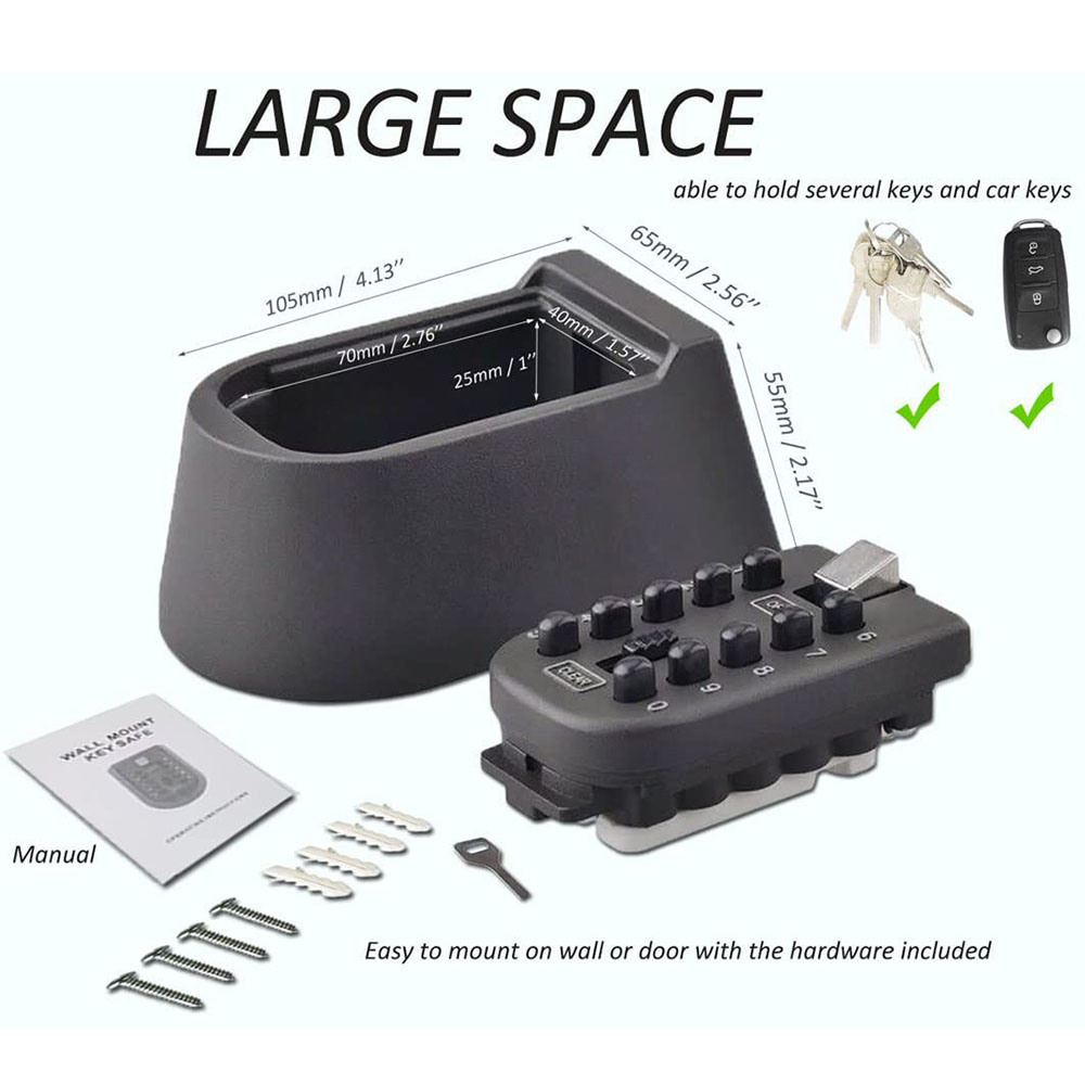Wandmontage sleutelkluis met d - Lockbox Key Secure recensie en prijs