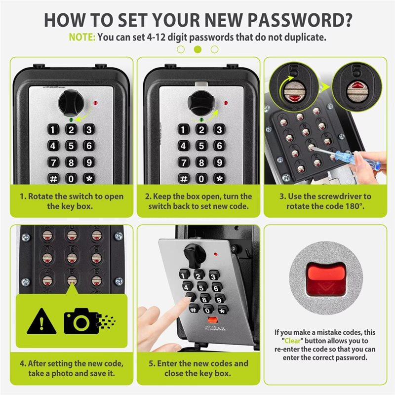 DIGIT-Waterproof Lock Box Keys - Lockbox Key Secure recensie en prijs