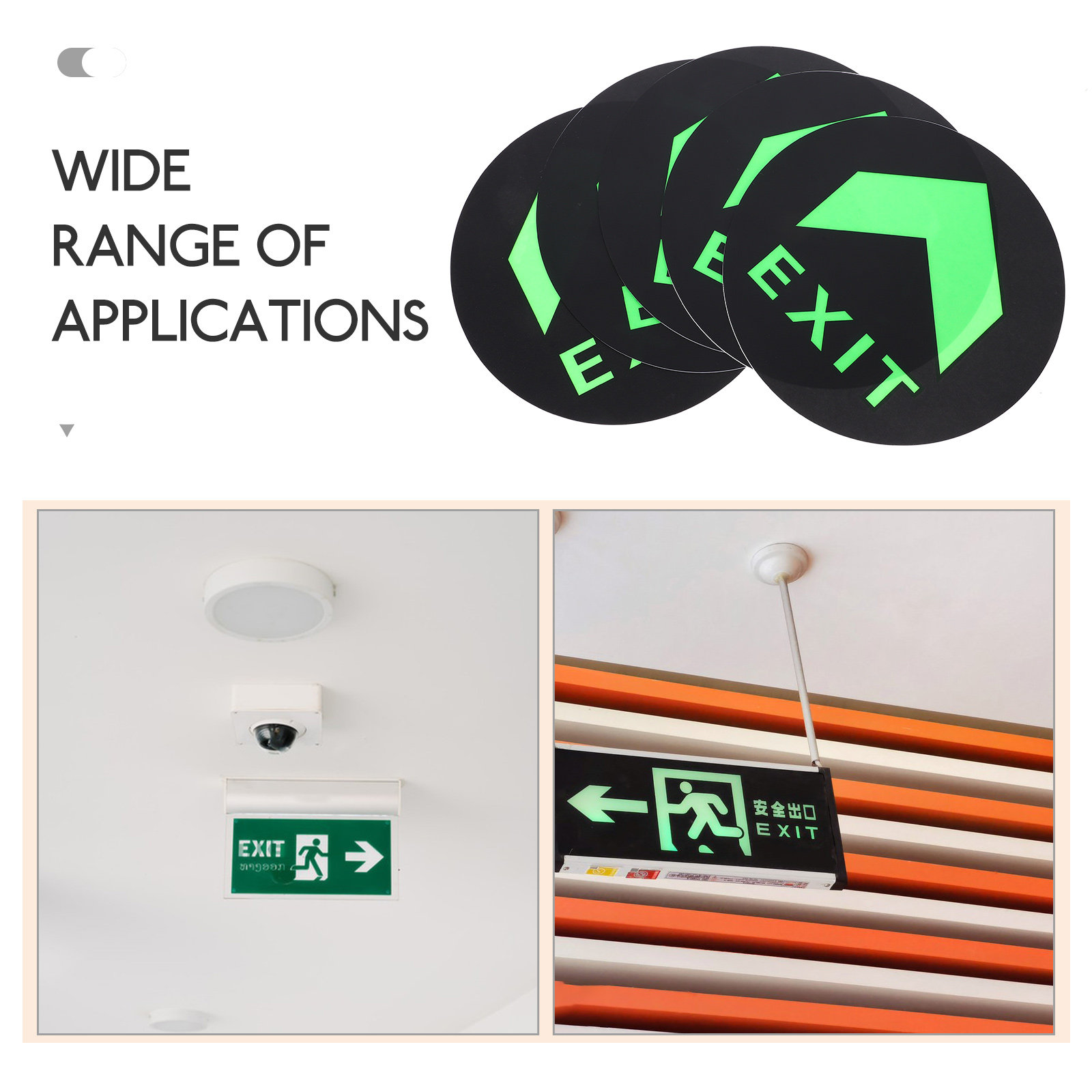 5 stuks nachtelijk lichtgevend - Emergency Exit Sign recensie en prijs