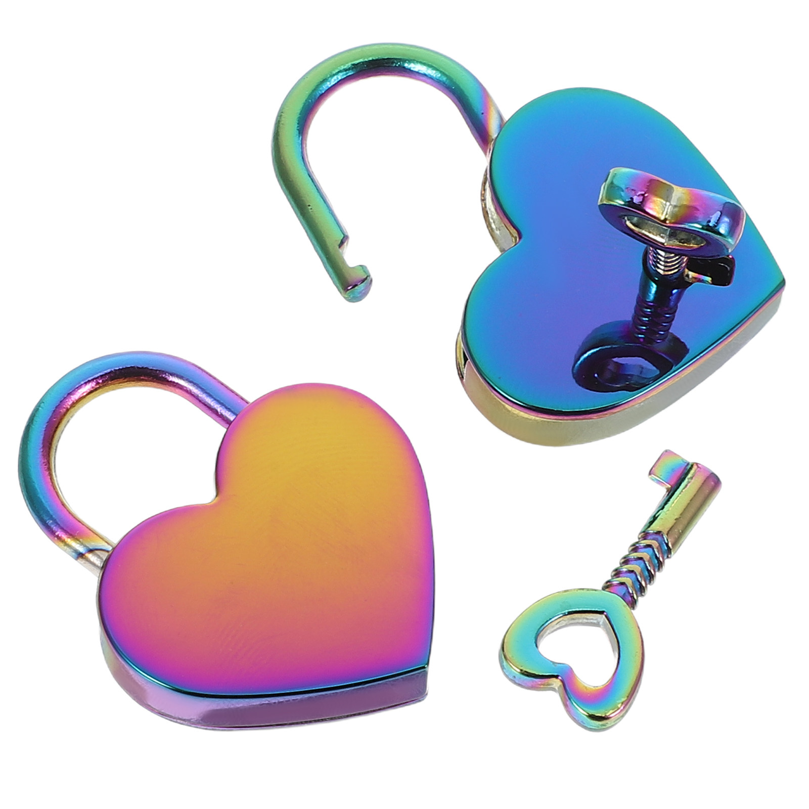2Set Mini Hartvormig Hangslot  - Lockbox Key Secure recensie en prijs